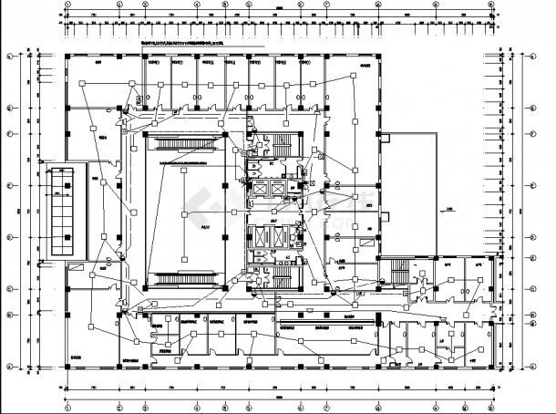 13层大医院综合楼电气系统设计施工cad图纸，含地下一层-图二