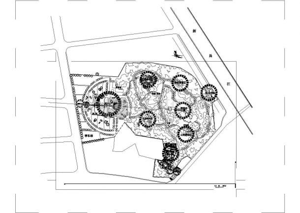 福州市某大型湿地公园景观设计CAD图纸-图二