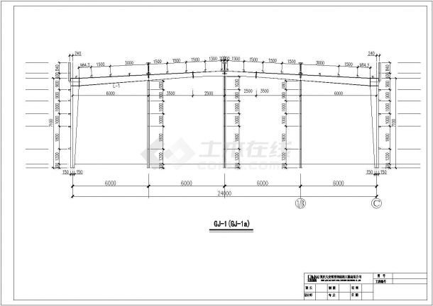 某公司钢结构工程车间设计全套施工图-图二