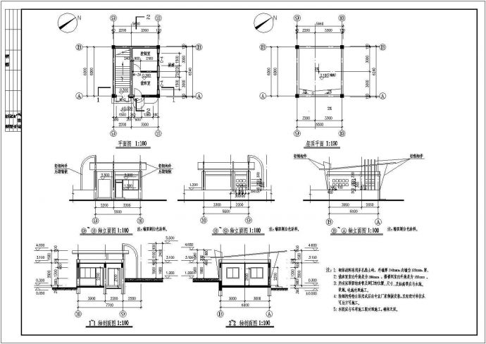家和小区车库全套施工设计平面及详图(含车位布置图)_图1