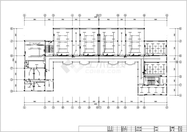 某四层幼儿园电气设计CAD施工图-图二