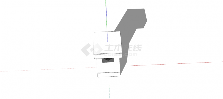 新中式创意异形黑白色灯笼su模型-图二