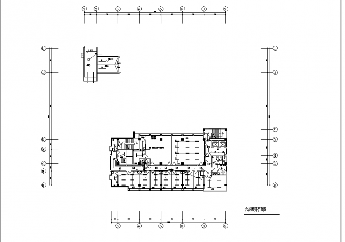 6层医院医技楼电气系统设计施工cad图纸_图1
