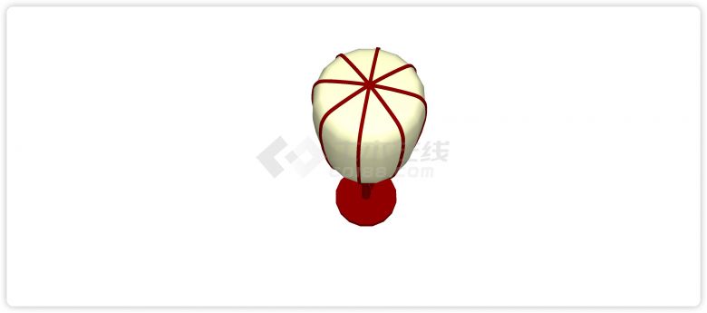 热气球造型灯罩中式灯su模型-图二