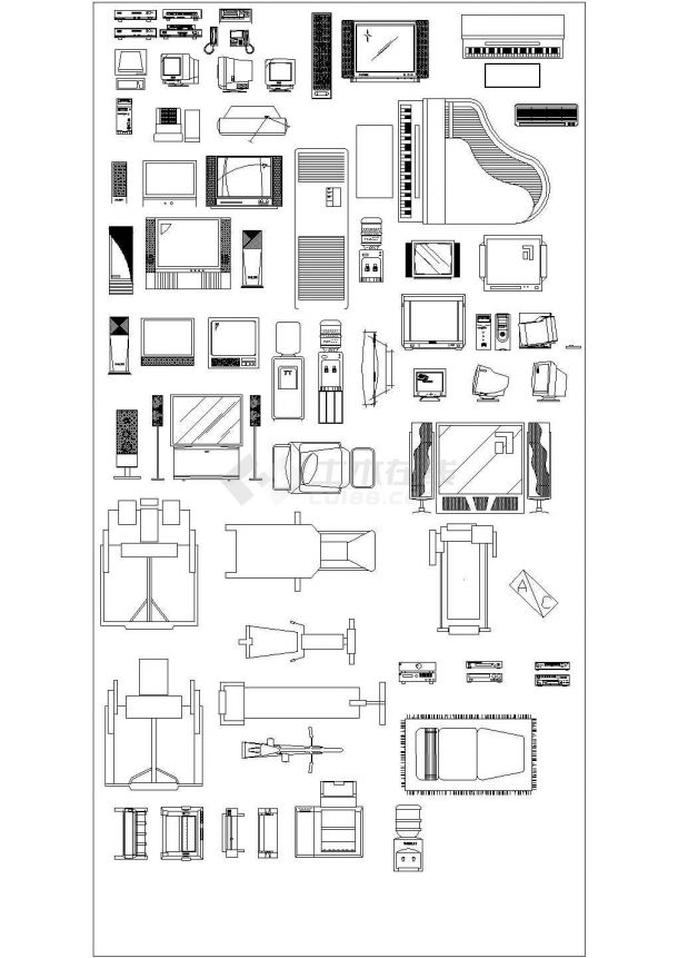 【苏州】某景区公寓内全套设施设计cad图纸-图二