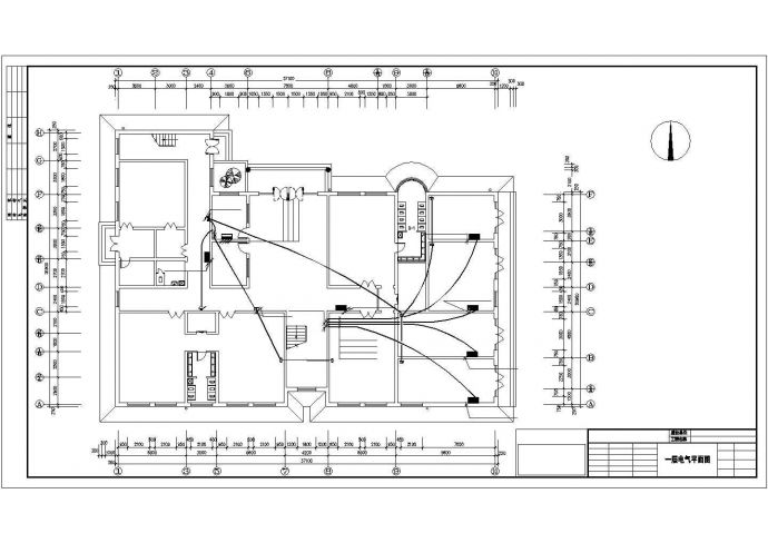 三层砖混结构设计幼儿园电气设计图纸_图1