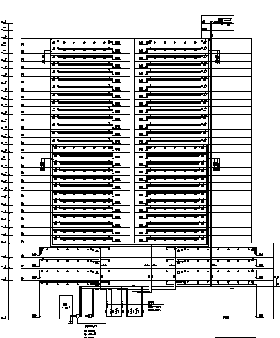 某三十层住宅建筑自动喷水灭火系统设计cad图纸-图一