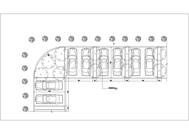 【南京】某精品小区停车场全套建筑施工设计cad图纸-图一