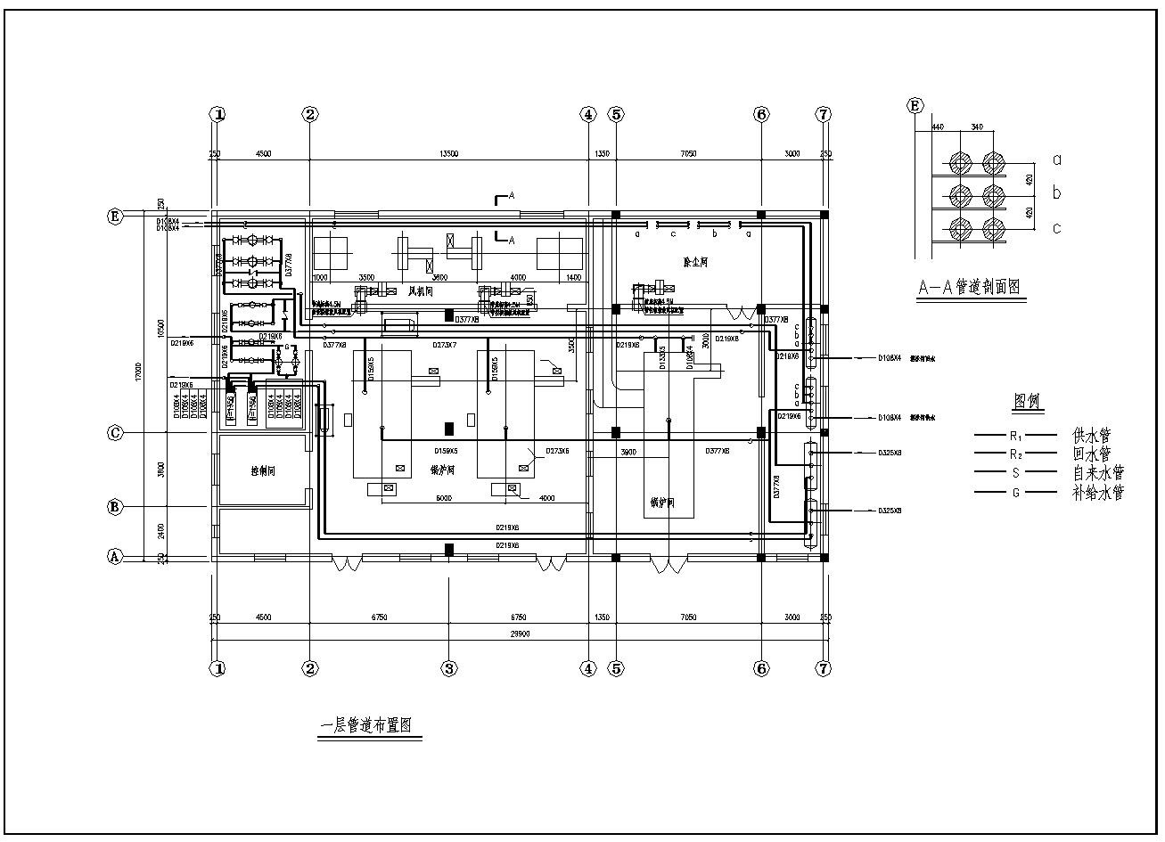 锅炉房建筑改造设计施工图