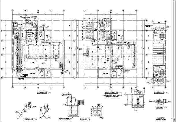 锅炉房工艺管道系统设计施工图-图一