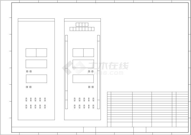 油田甲醇厂余热发电装置工程10KV进线保护屏 cad图纸-图一