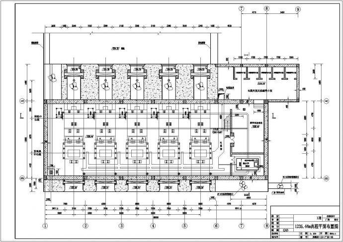 某公司新改造大型水电站厂房cad施工设计图纸_图1