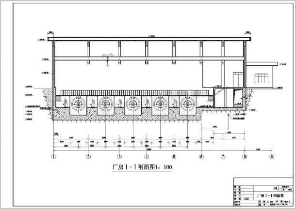 某公司新改造大型水电站厂房cad施工设计图纸-图二