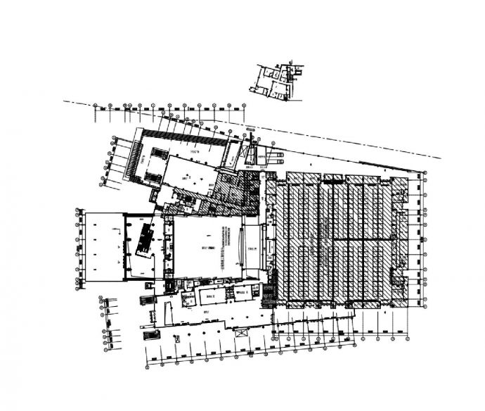 某大型会展中心一层部位划分平面图_图1