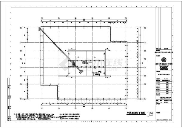 某地下二层地上三十七层框架核心筒结构贸易中心大楼设计cad全套建筑施工图（含设计说明）-图二