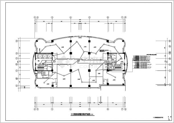 二十五层办公楼电气全套图-图一