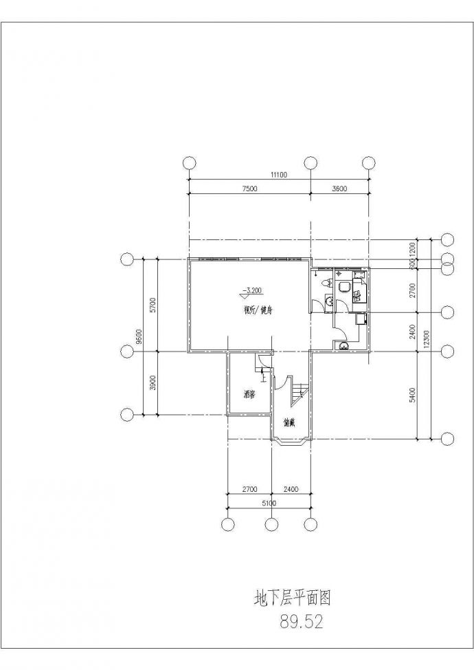 2层半400平乡村别墅建筑CAD图纸_图1
