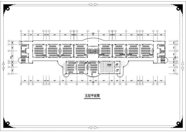 中学教学楼方案CAD建筑设计施工图-图二