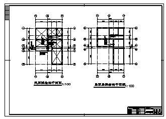 别墅设计_某二层半混合结构简欧风格别墅结构施工cad图，含效果图-图一