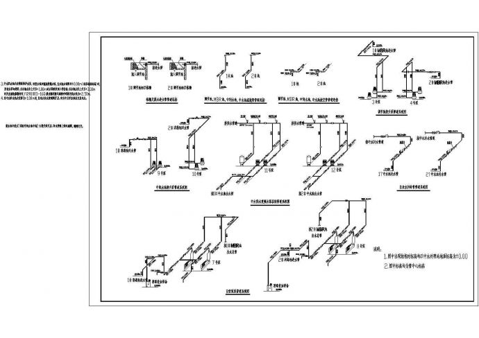 某MBR膜处理中水回用工艺设计详细方案CAD图纸_图1