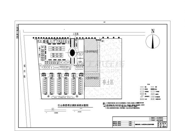 某住宅小区工程施工现场CAD建筑设计全套平面布置图-图二