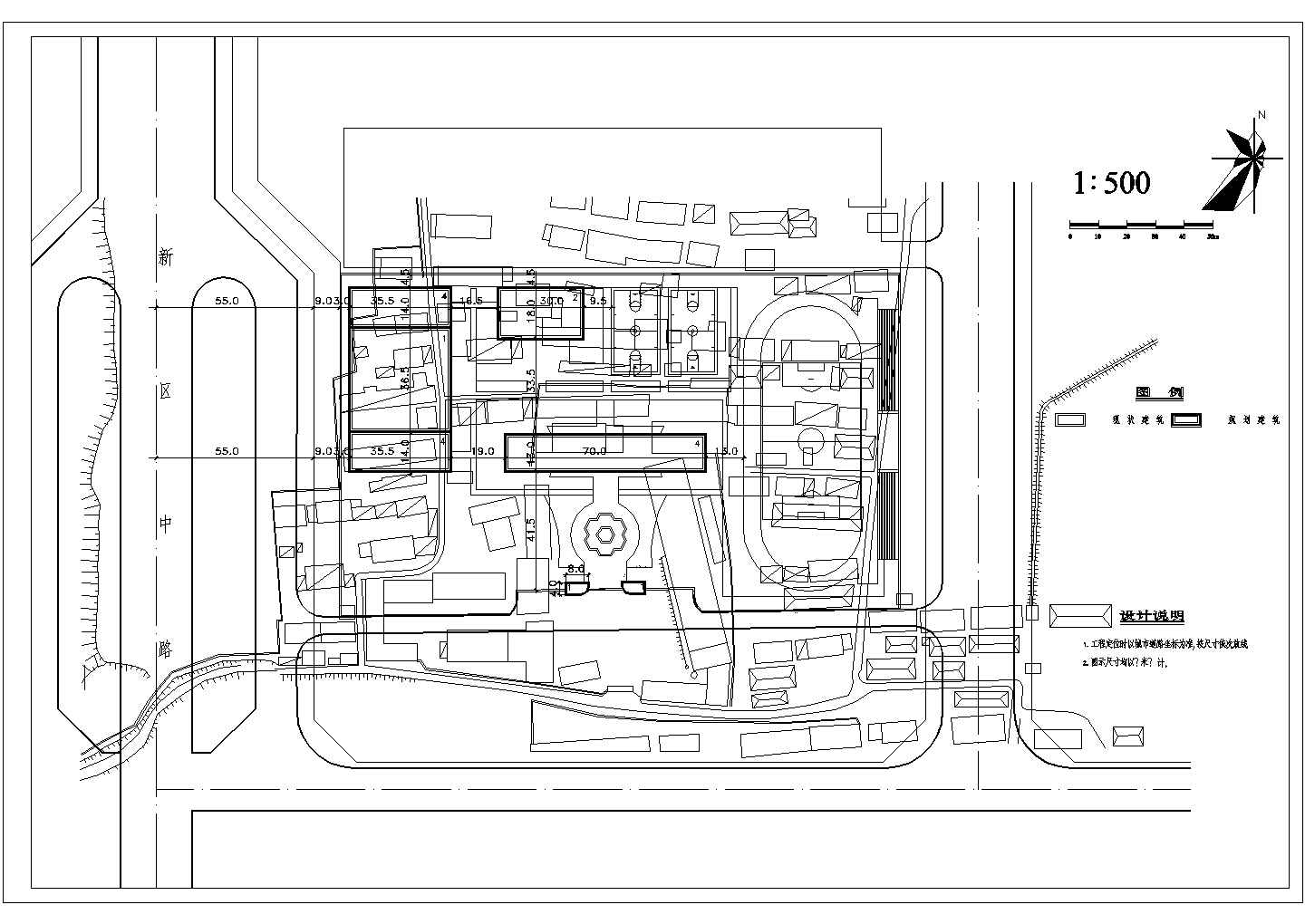 某校园绿化规划CAD设计详细景观图纸
