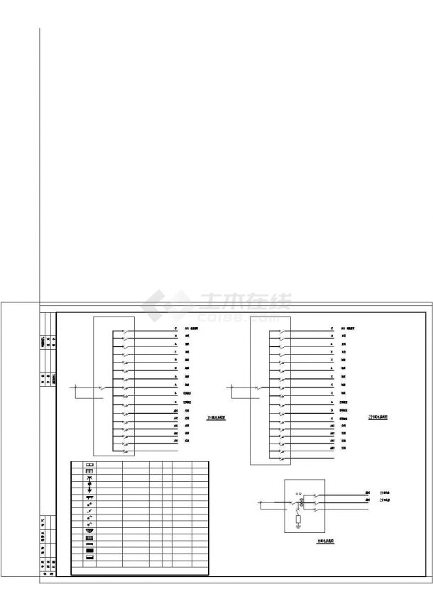 办公楼设计_某工厂办公楼强电图CAD图纸-图一