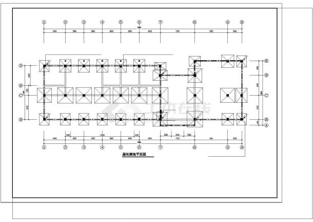 办公楼设计_某工厂办公楼强电图CAD图纸-图二