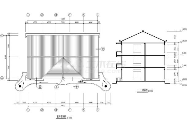幼儿园建筑规划CAD方案施工图-图一