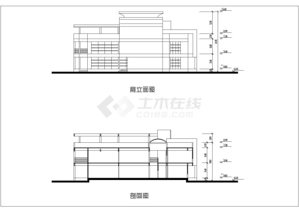 某多层幼儿园建筑设计方案施工详图-图一