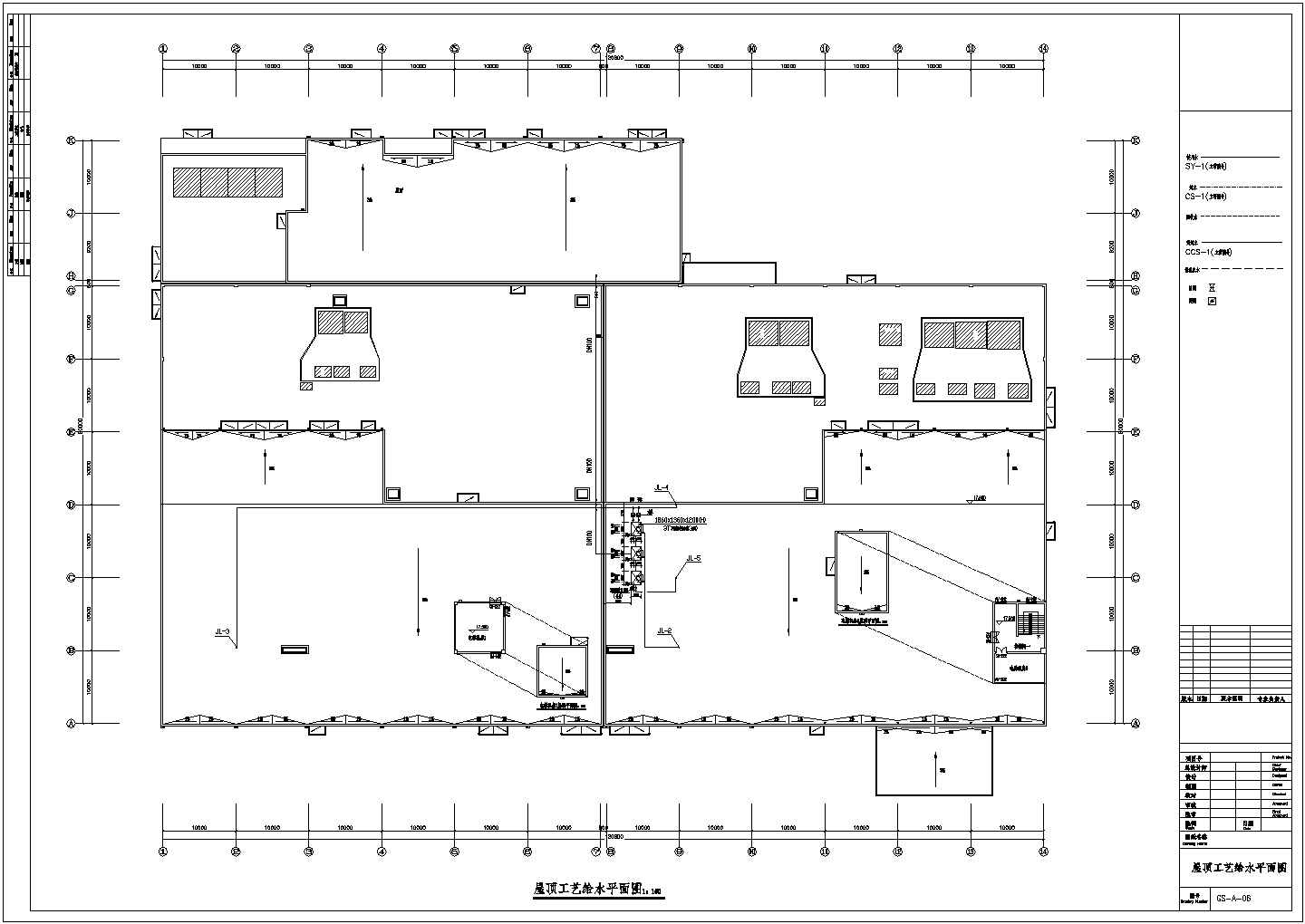 某三层工艺给水系统工艺流程设计详细方案CAD图纸