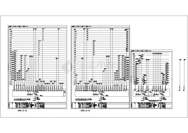 某高层混合结构国际设计中心大楼配电设计cad全套电气施工图（含设计说明，含弱电设计）-图二