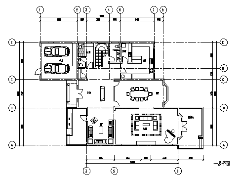 住宅设计_某三层乡村欧式独立住宅建筑施工cad图，含效果图-图二