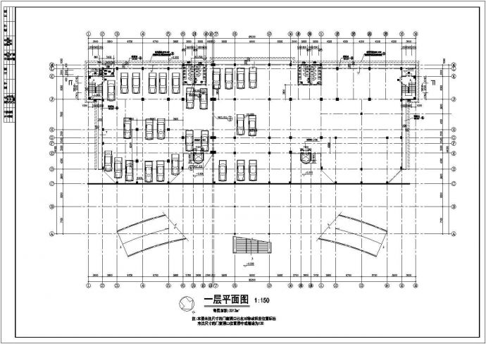售楼中心_某楼盘售楼中心建筑设计CAD图_图1
