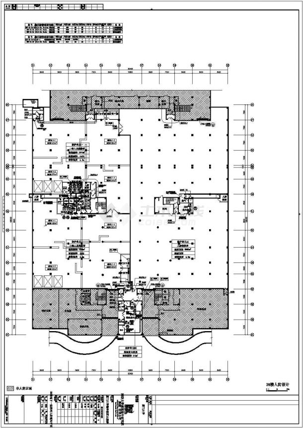 某大学多层框架结构图书馆大楼暖通设计cad全套施工图（标注详细）-图二