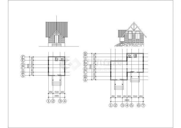 诸暨市城市中心广场景观规划设计CAD全套施工图（中式风格，甲级院设计）-图一