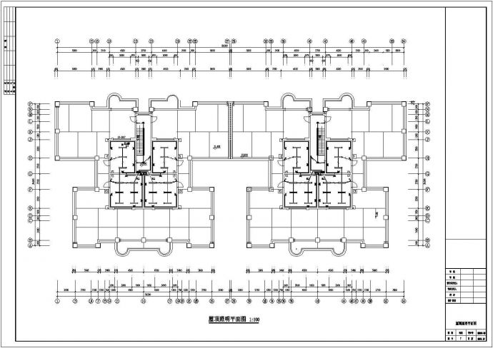 六层带车库层住宅电气设计施工cad图纸（图纸齐全，共八张）_图1