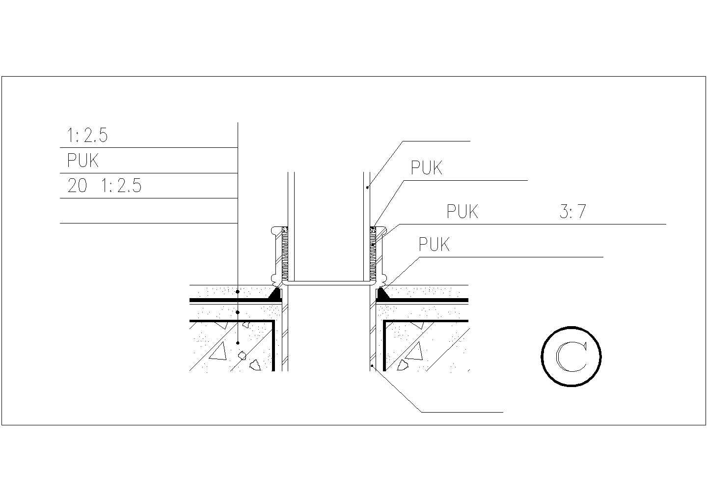 西安某高速服务区卫生间和厕间大样设计CAD图纸