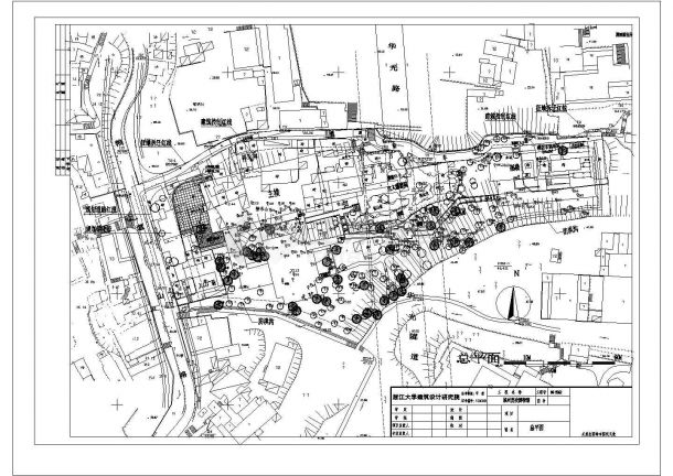 杭州中式现代风格历史博物馆（地上三层框架结构）设计cad建筑方案图（标注详细）-图一