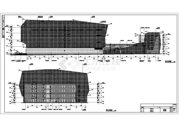某地下一层地上四层框架结构博物馆设计cad全套建筑施工图（含设计说明）-图一