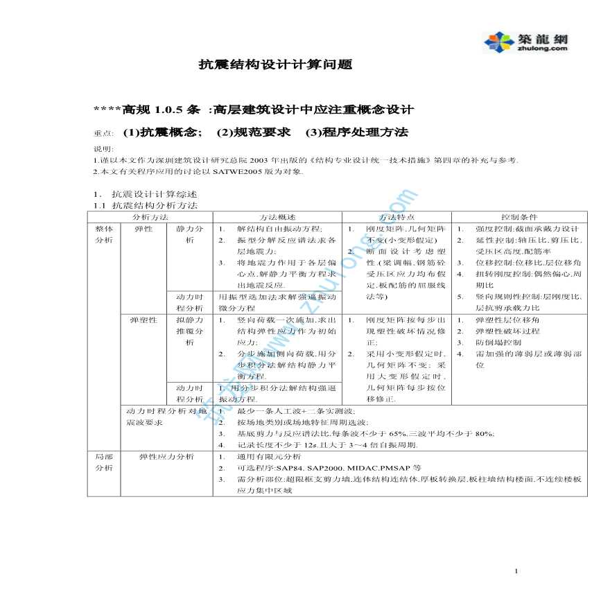 关于抗震结构设计计算问题-图一