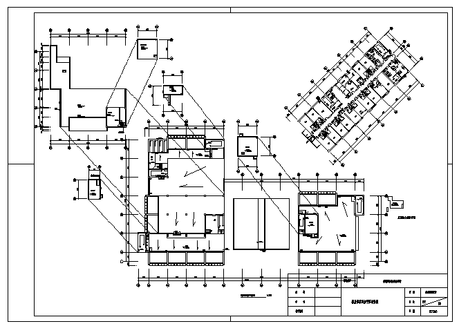 某知名二十二层带地下室宾馆给排水施工cad图(含消防设计，共三十张)_图1