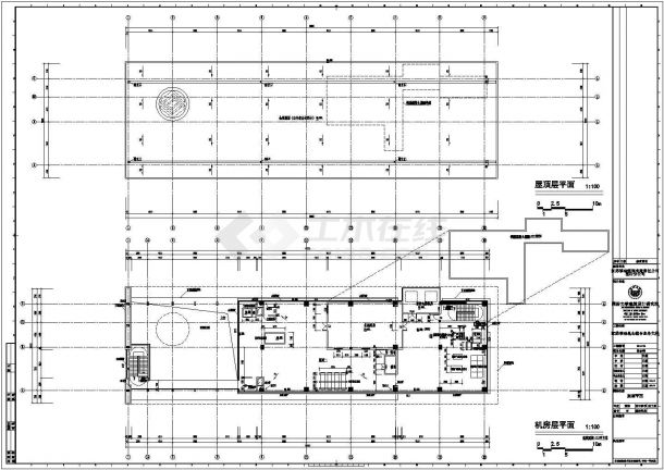 某地下一层地上九层框剪结构移动公司综合楼设计cad全套建筑施工图（含设计说明）-图二