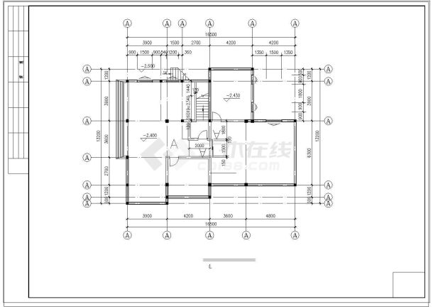 某地山区小别墅建筑设计施工图-图二