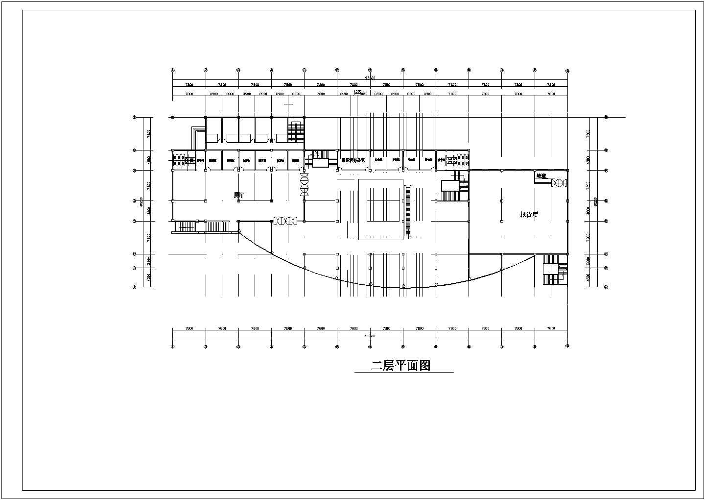 展览馆设计_某五层展览馆设计CAD图