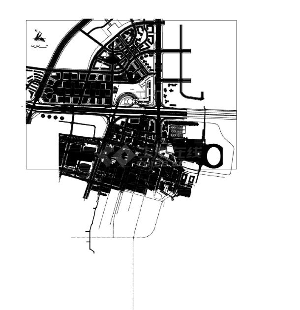 某深圳科技馆建筑总平面图-图一