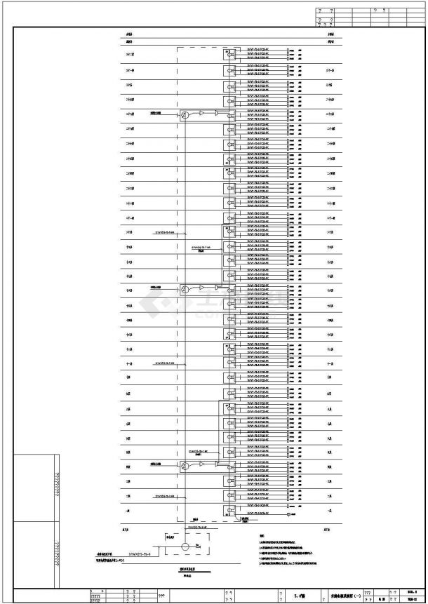 雅居乐某市新建高层住宅楼系统全套CAD电气设计施工图纸-图一