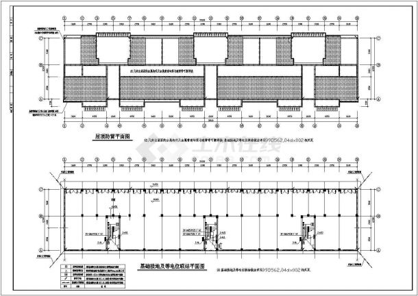 某区新建住宅楼全套CAD电气平面施工图纸（含系统图、平面图）-图二