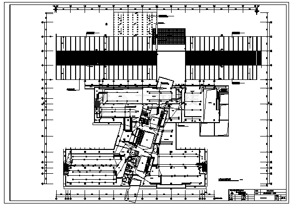 某市四层图书馆电气施工cad图(含消防设计，共四张)-图二