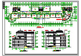 某地学校建筑全套设计CAD施工图-图二